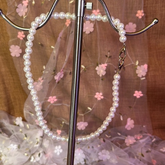 Pearl Imitated Handle with Clasps - Picture 1 of 5